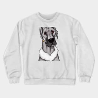 Cute Great Dane Drawing Crewneck Sweatshirt